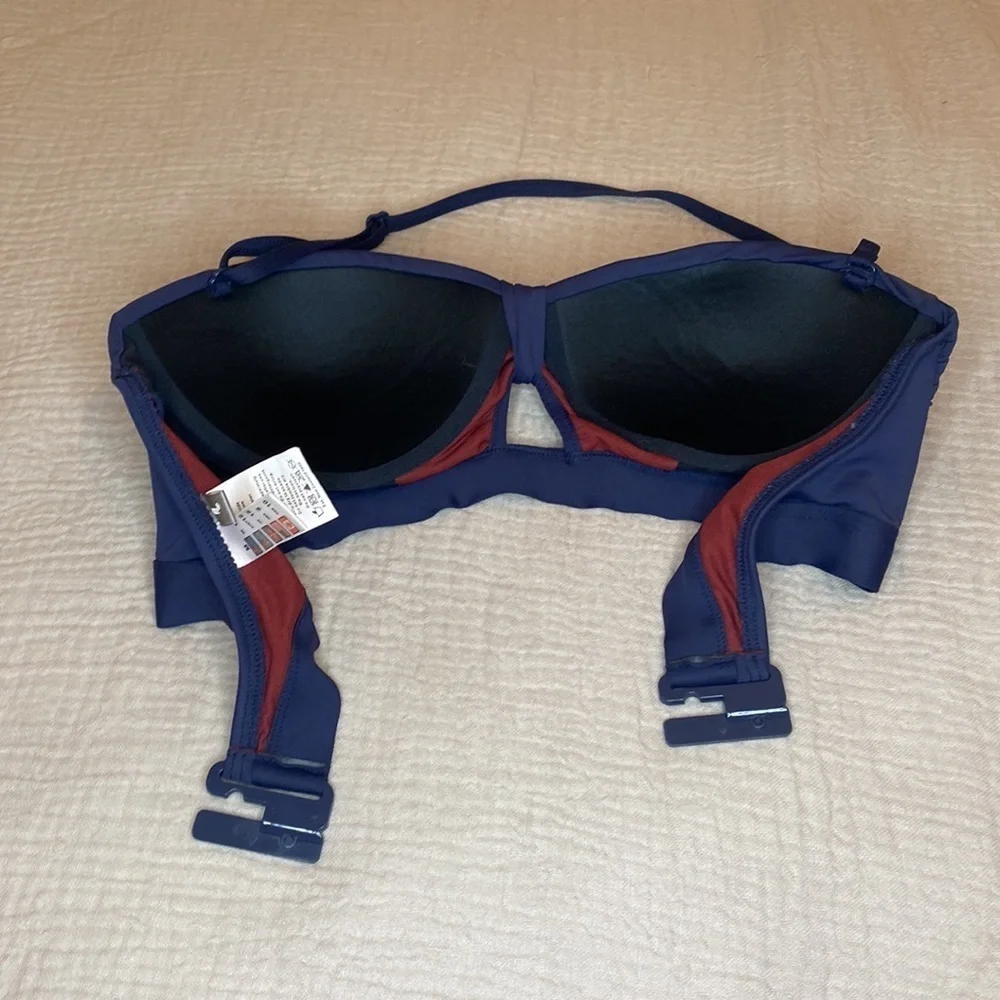 MOONTIDE NAVY SWIM TOP . Size M